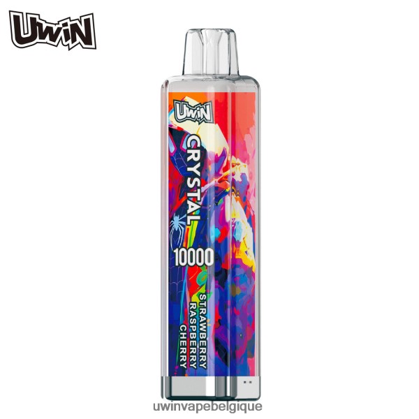 UWIN Crystal Prix - UWIN CRYSTAL 10000 vapes jetables fraise framboise cerise 84DBZD7