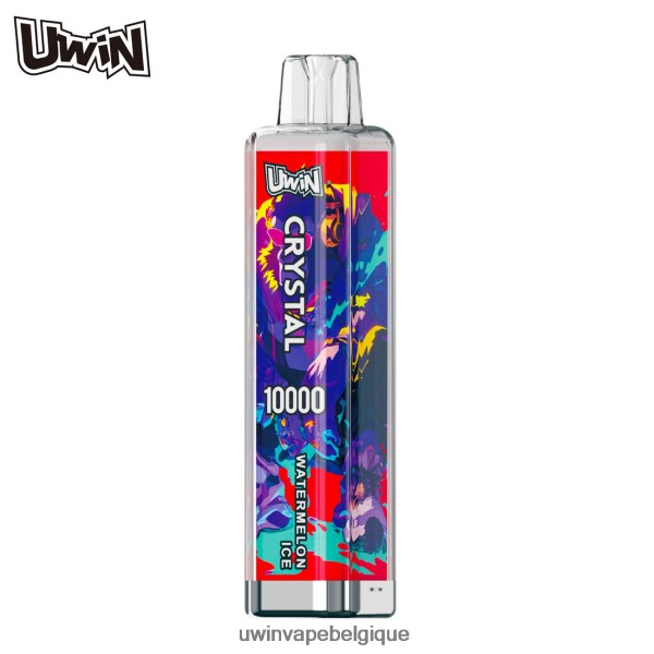UWIN Vape Avis - UWIN CRYSTAL 10000 vapes jetables glace à la pastèque 84DBZD5