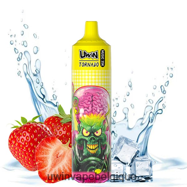 UWIN Vape Acheter - UWIN CRYSTAL vape jetable 35k glace à la fraise 84DBZD24